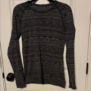 Women's Lululemon Rest Less Size 6 Patterned Long Sleeve Top